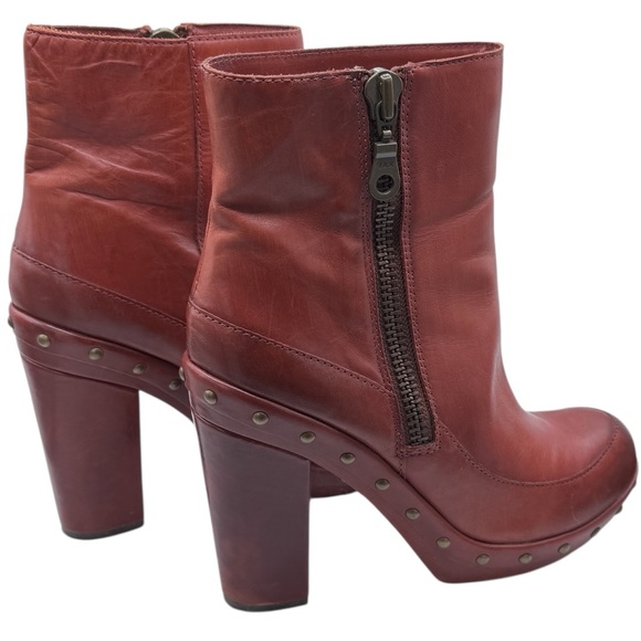 Kork-Ease Women’s Ryanne Cognac Leather Heeled Boots -Size 10 - Picture 5 of 13